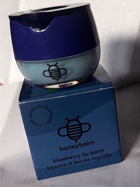 Honeybalm Blueberry Lip Balm Hydrating Lip Treatment NIB